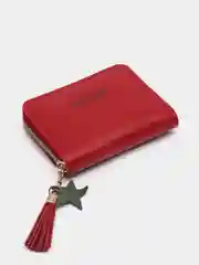 Багровый компактный кошелек, кардхолдер