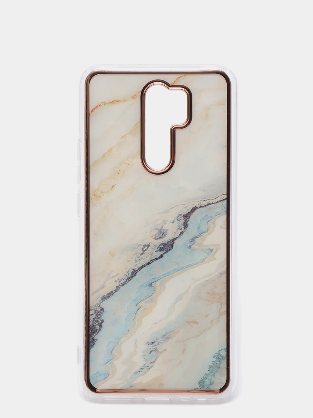 Бежевый меланж чехол Xiaomi Redmi 9, Сяоми Редми 9 силиконовый с мраморным рисунком