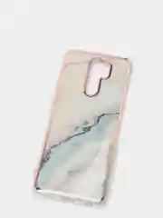 Бежевый меланж чехол Xiaomi Redmi 9, Сяоми Редми 9 силиконовый с мраморным рисунком