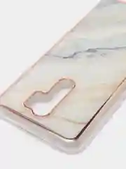 Бежевый меланж чехол Xiaomi Redmi 9, Сяоми Редми 9 силиконовый с мраморным рисунком