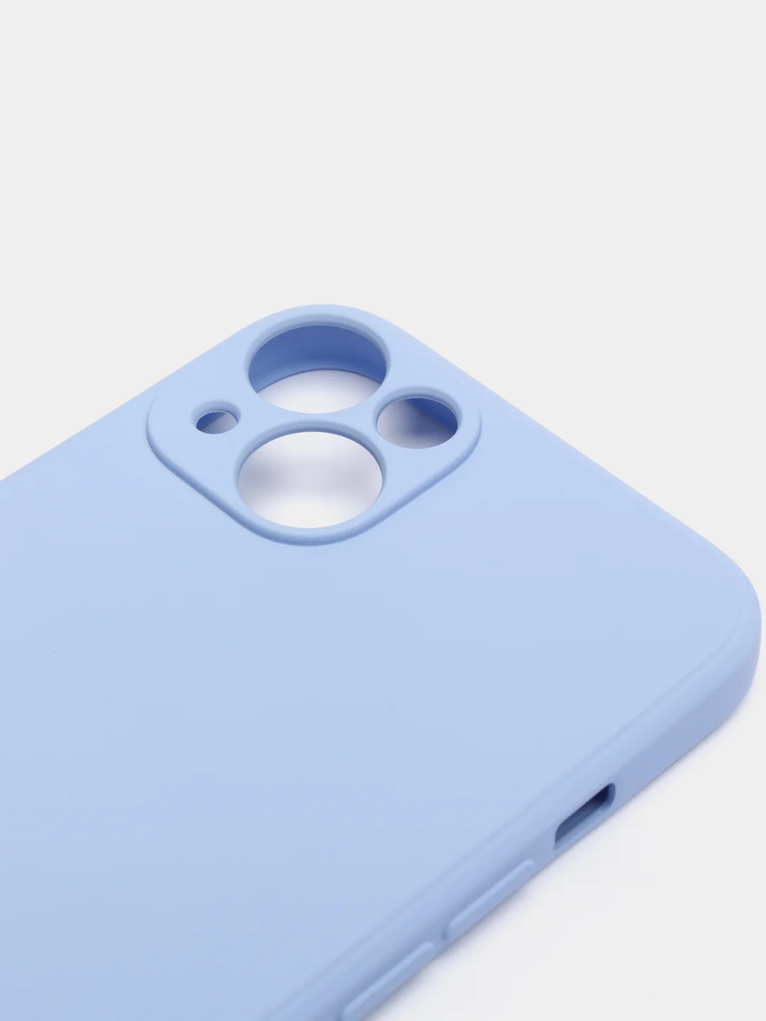 Голубой чехол iPhone 11 13 12 Pro Mini силиконовый ( Айфон Про Мини )