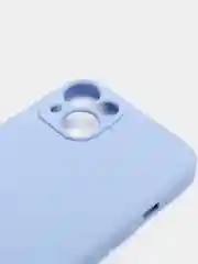 Голубой чехол iPhone 11 13 12 Pro Mini силиконовый ( Айфон Про Мини )
