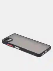 Черный матовый чехол для Samsung A22S, A03S, A12, A22, A32, A52, A72, M12, M32