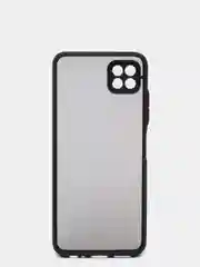 Черный матовый чехол для Samsung A22S, A03S, A12, A22, A32, A52, A72, M12, M32
