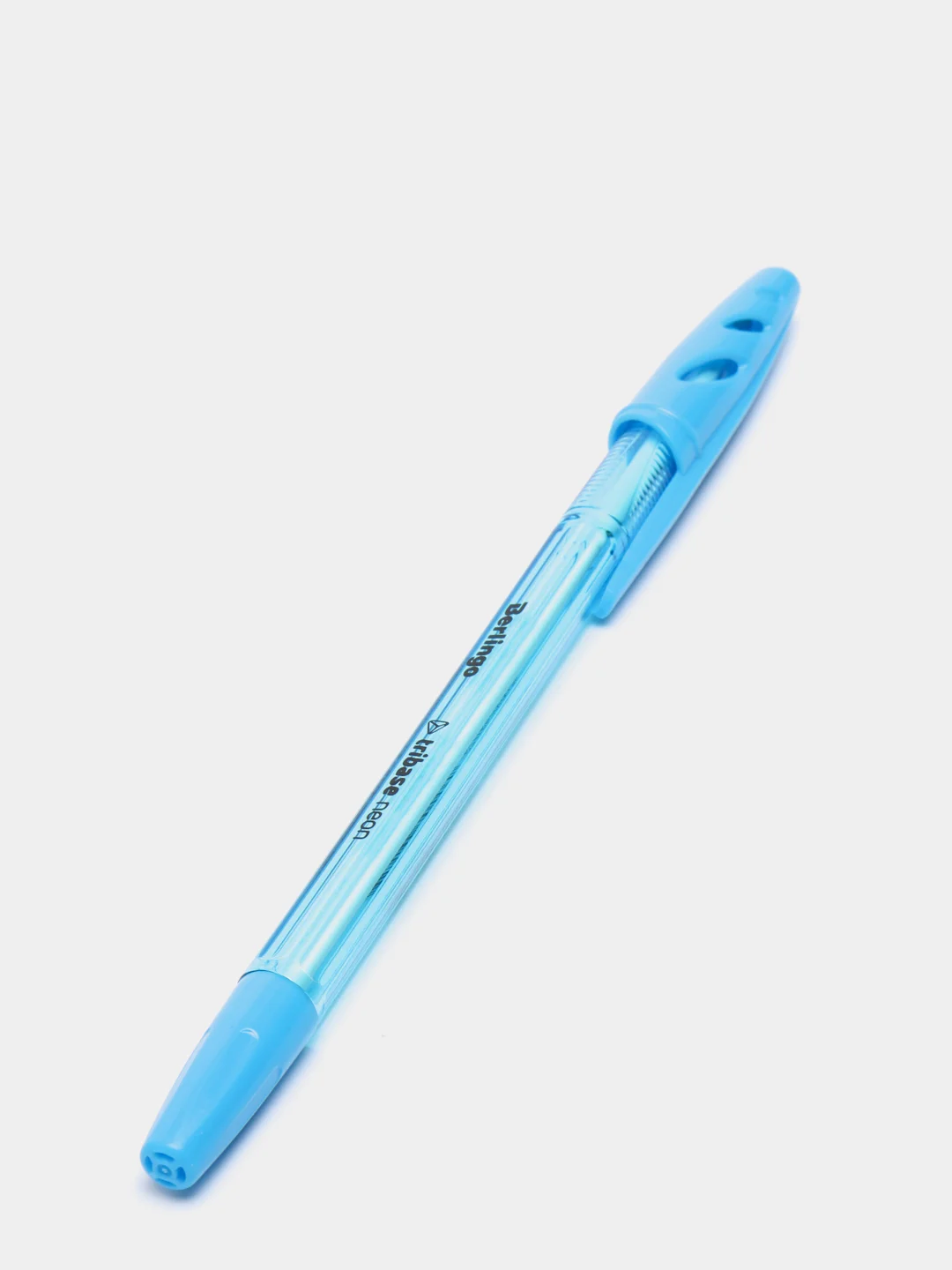 Голубой ручка шариковая Tribase Neon