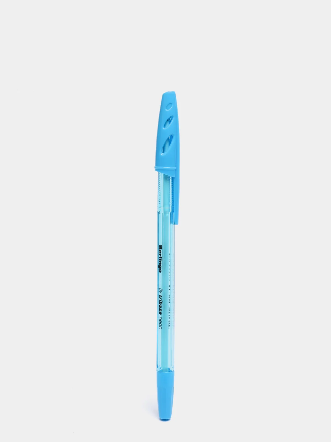Голубой ручка шариковая Tribase Neon
