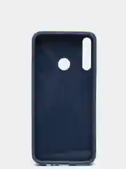 Синий чехол усиленный с рамкой для Huawei Y7 Prime 2020, силиконовый