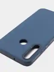 Синий чехол усиленный с рамкой для Huawei Y7 Prime 2020, силиконовый