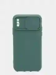 Морской чехол iPhone X / Xs силиконовый с закрывающейся камерой