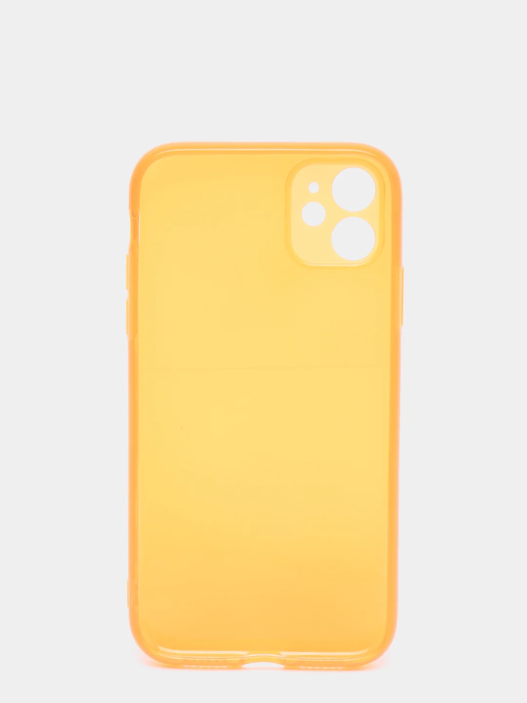 Оранжевый яркий силиконовый чехол iPhone XR, 11, 12 Mini, 12 Pro, 12 Pro Max