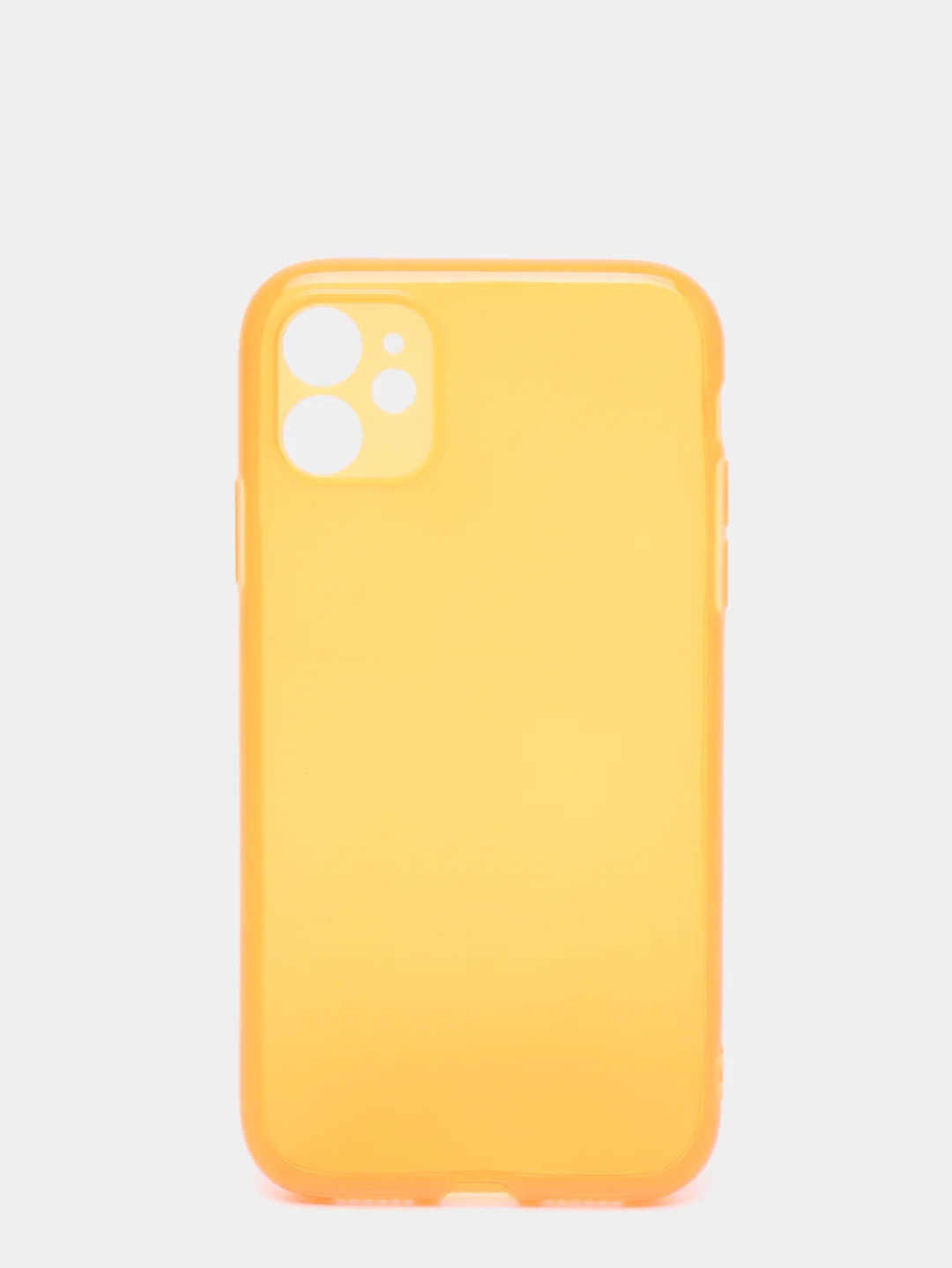 Оранжевый яркий силиконовый чехол iPhone XR, 11, 12 Mini, 12 Pro, 12 Pro Max