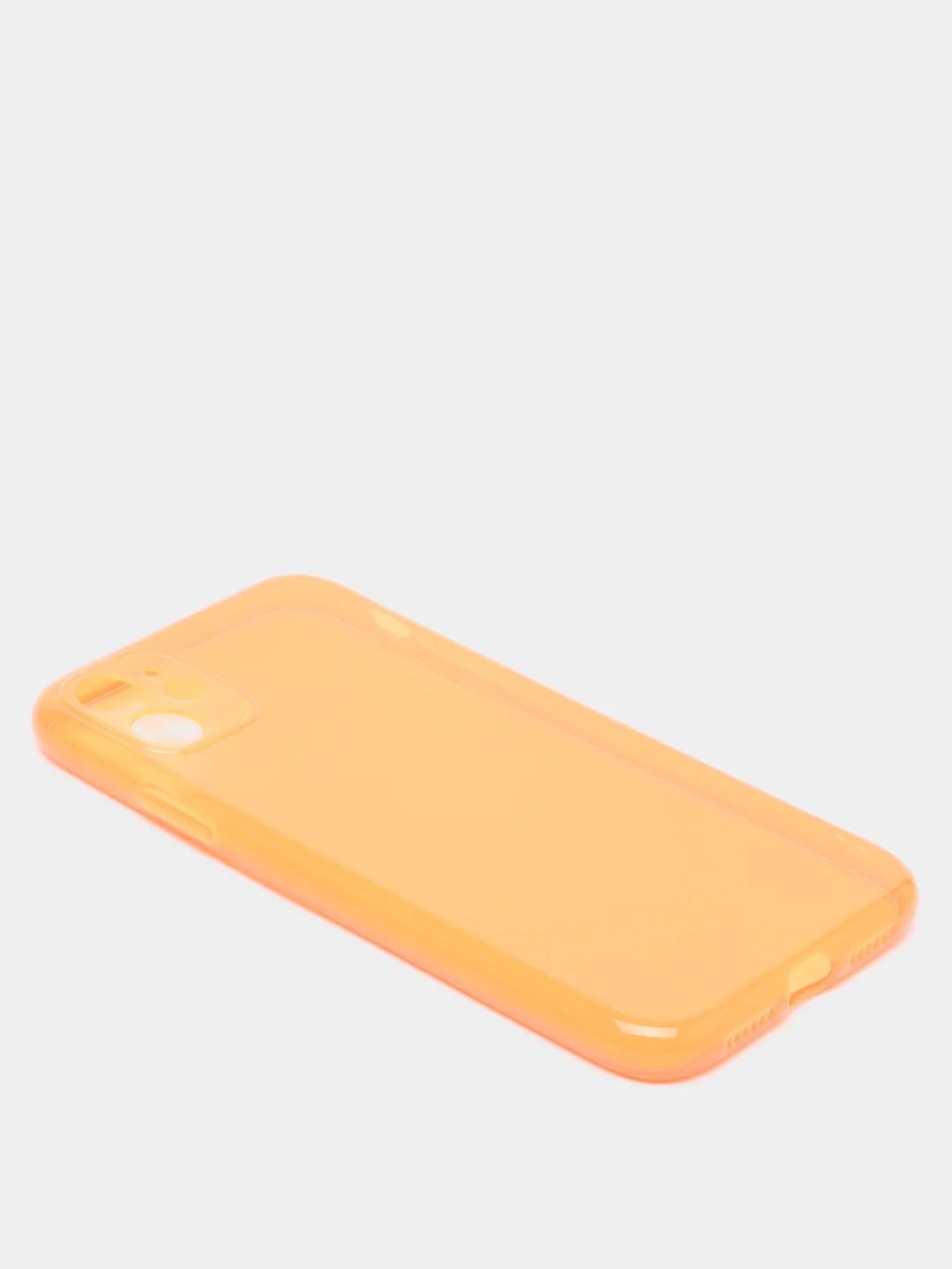 Оранжевый яркий силиконовый чехол iPhone XR, 11, 12 Mini, 12 Pro, 12 Pro Max