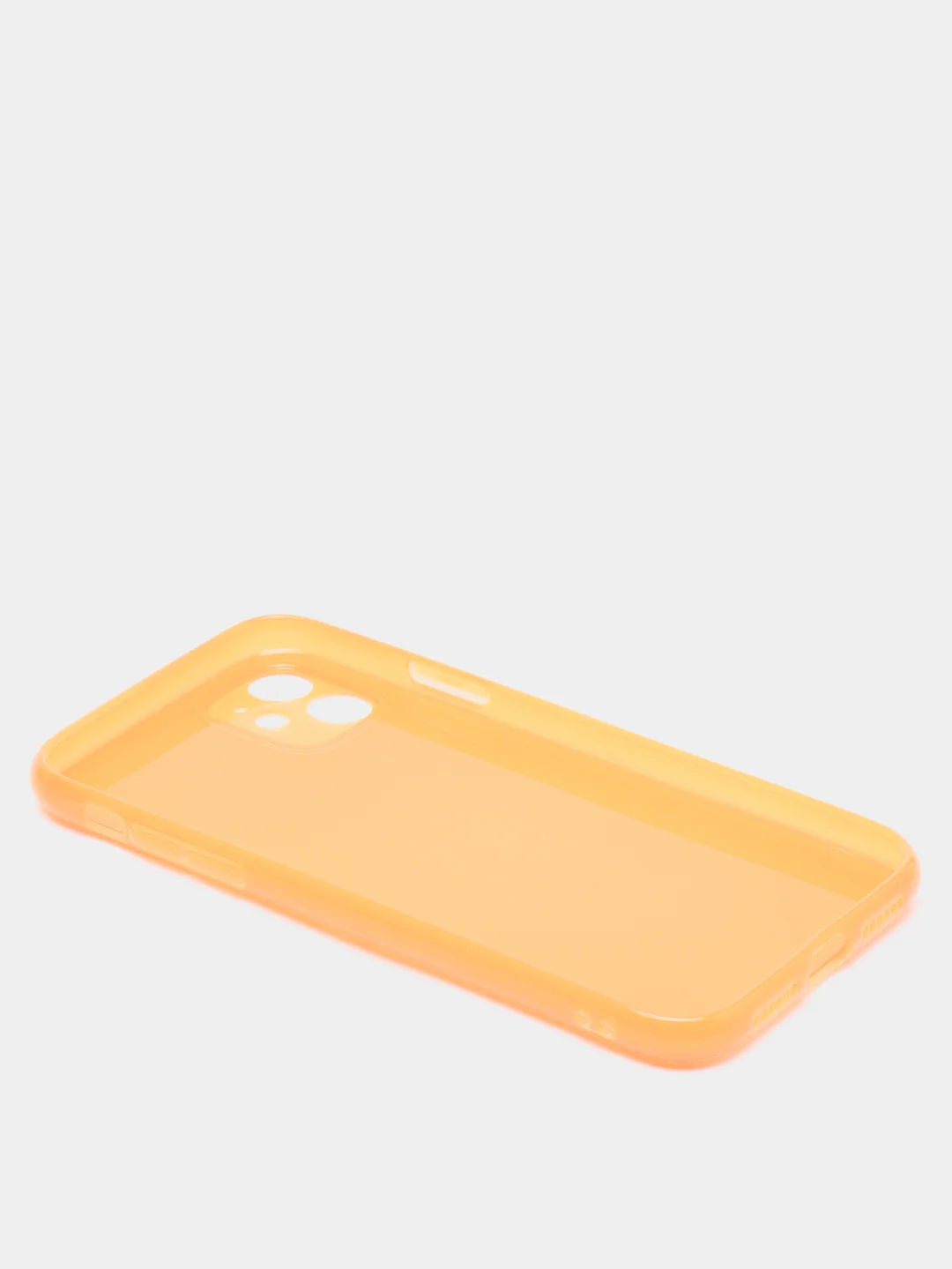 Оранжевый яркий силиконовый чехол iPhone XR, 11, 12 Mini, 12 Pro, 12 Pro Max