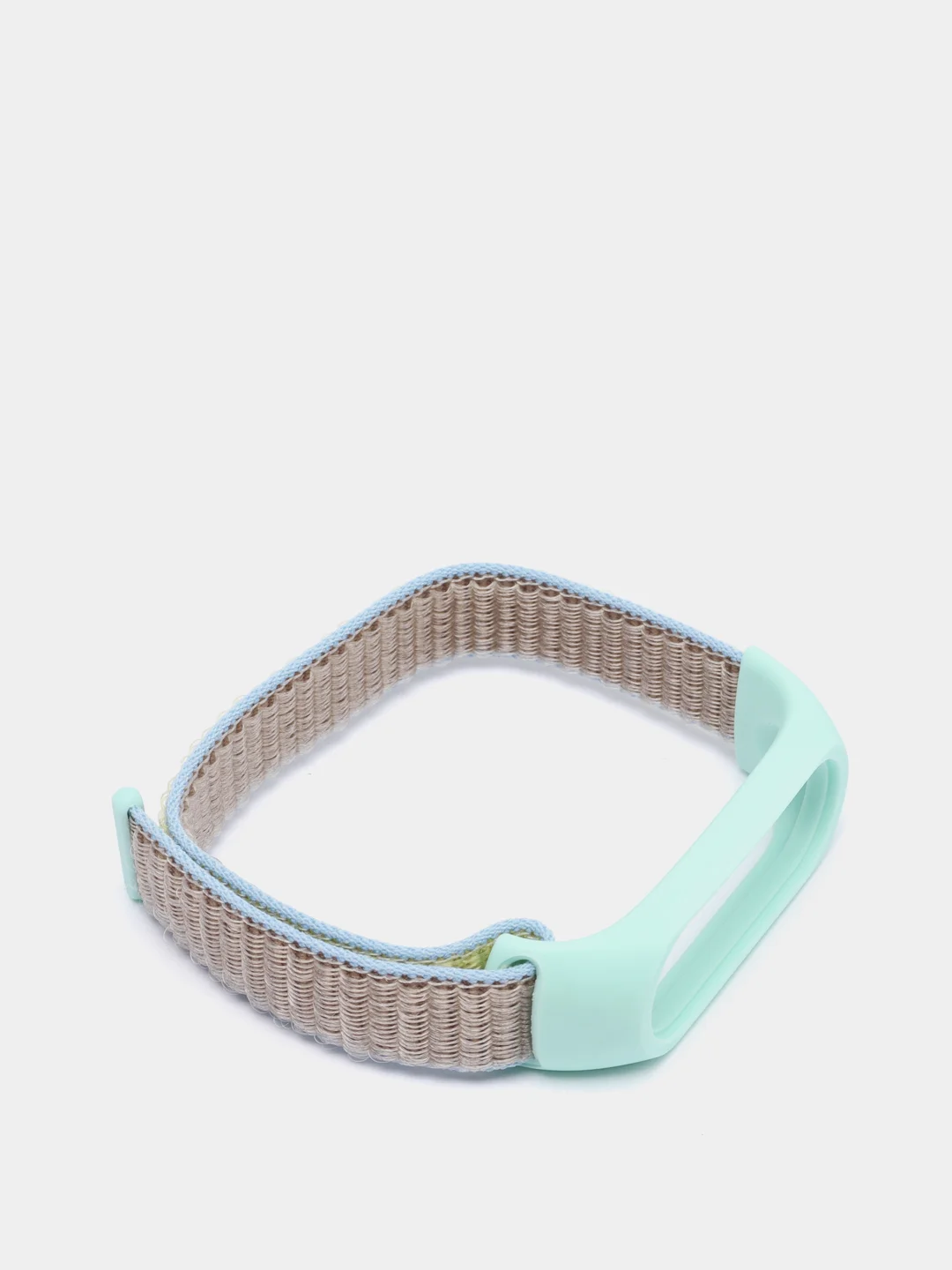 Бирюзовый ремешок нейлоновый тканевый для Xiaomi Mi Band 3/4/5/6