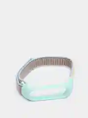 Бирюзовый ремешок нейлоновый тканевый для Xiaomi Mi Band 3/4/5/6