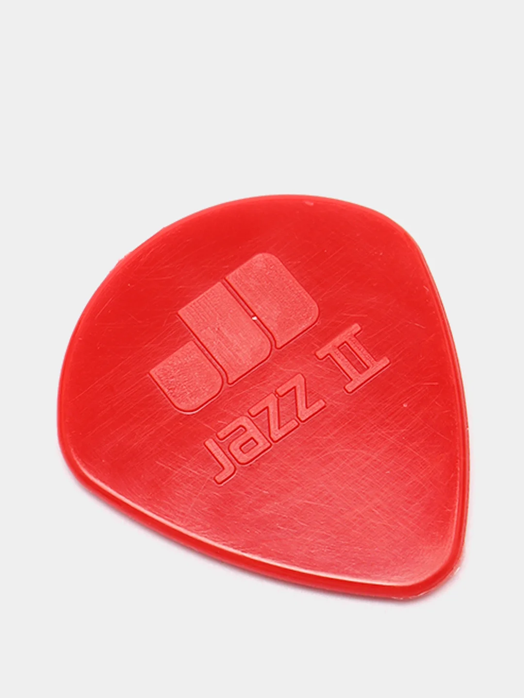 Красный медиатор гитарный Dunlop 47R2 Nylon Jazz II, 1.18 мм