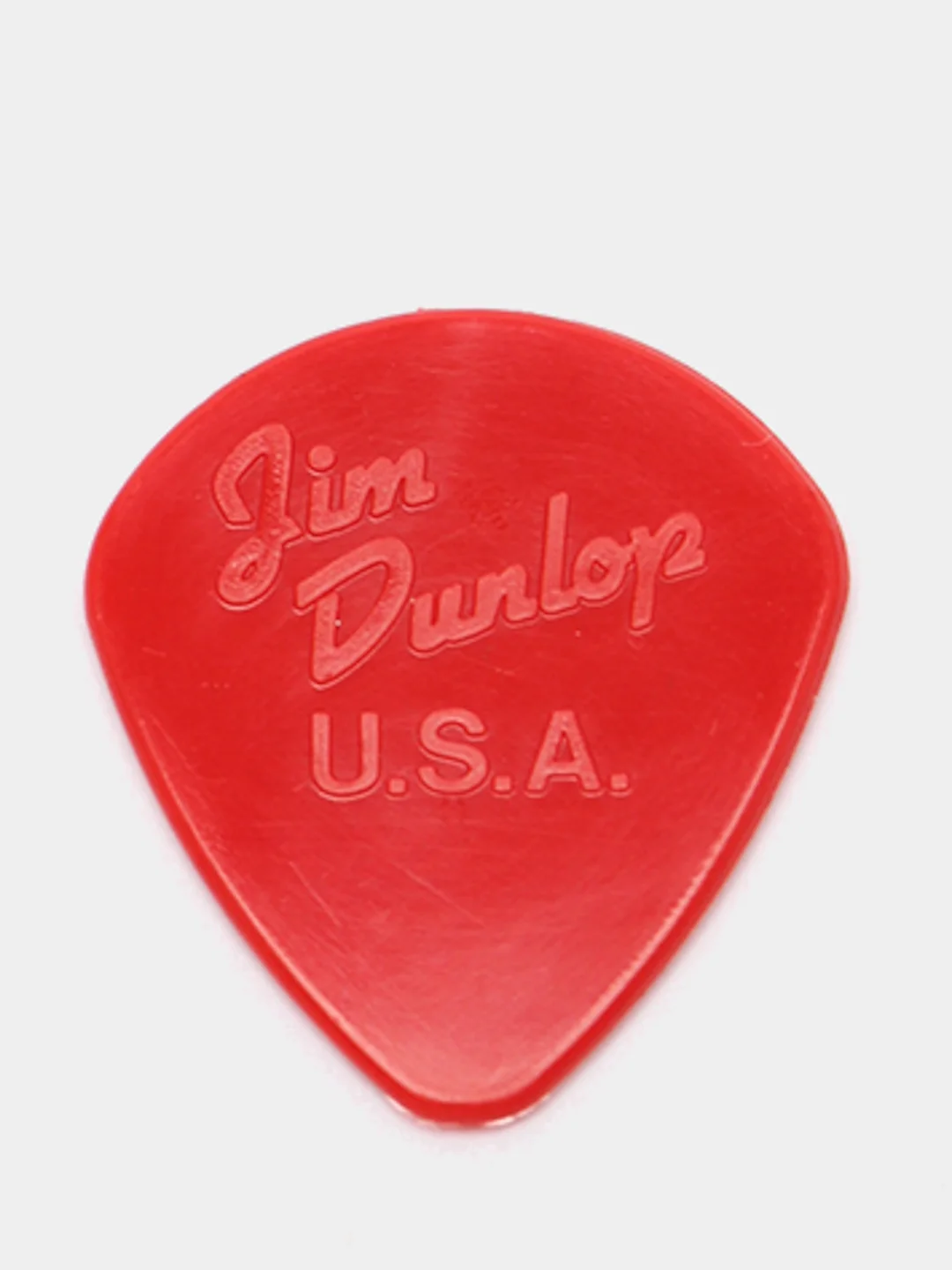 Красный медиатор гитарный Dunlop 47R2 Nylon Jazz II, 1.18 мм