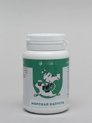 Пивные дрожжи "Блестящая шерсть" для кошек и собак, с морской капустой, 80 таблеток