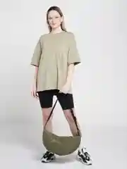 Зелёный хаки сумка тканевая, унисекс