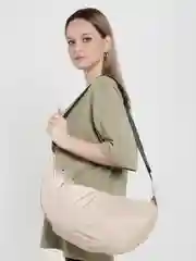 Бежевый сумка тканевая, унисекс