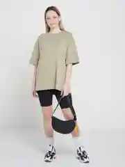 Черный сумка женская тканевая