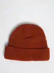 Терракотовый шапка бини вязаная, унисекс