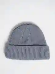 Серый шапка бини вязаная, унисекс