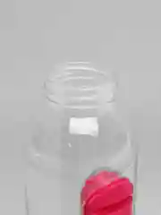 Розовый бутылка для воды с таблетницей