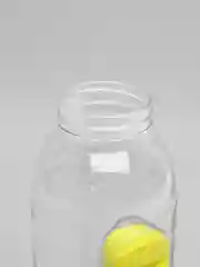 Салатовый бутылка для воды с таблетницей