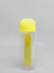 Салатовый бутылка для воды с таблетницей