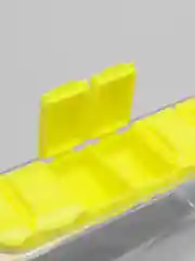 Салатовый бутылка для воды с таблетницей