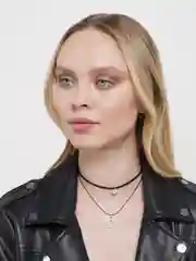 Серый меланж чокер