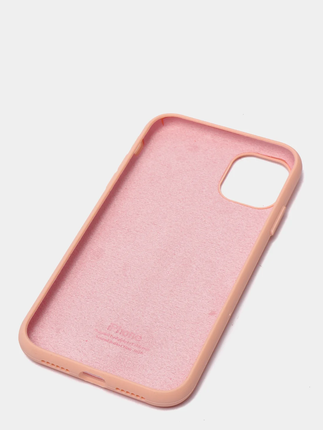 Карамельный чехол Silicone Case для iPhone 11 с закрытым низом