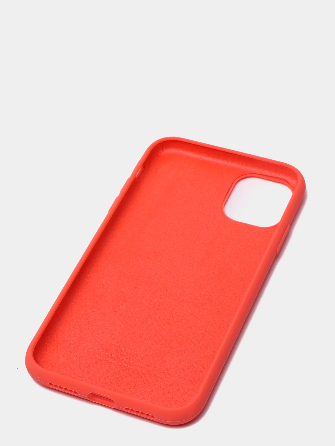 Коралловый чехол Silicone Case для iPhone 11 с закрытым низом