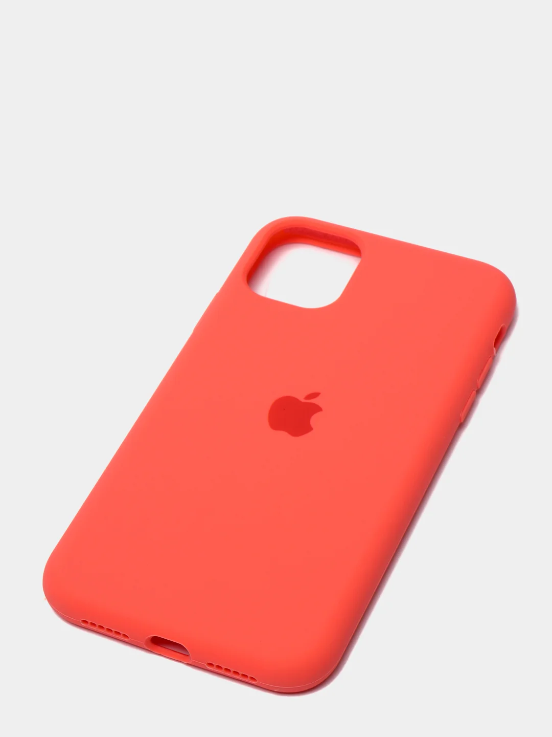 Коралловый чехол Silicone Case для iPhone 11 с закрытым низом