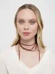 Багровый подвеска на шею