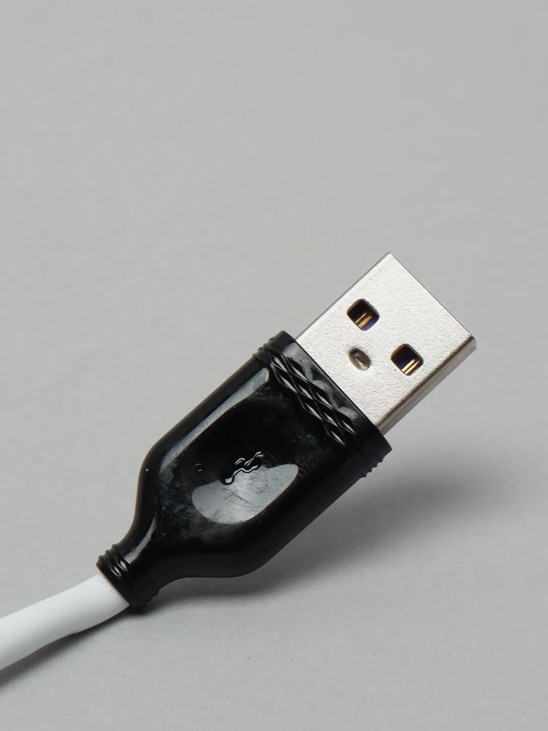 USB кабель (быстрая зарядка) мягкий силикон ECUSIN с выходом iPhone Lightning/Micro-USB