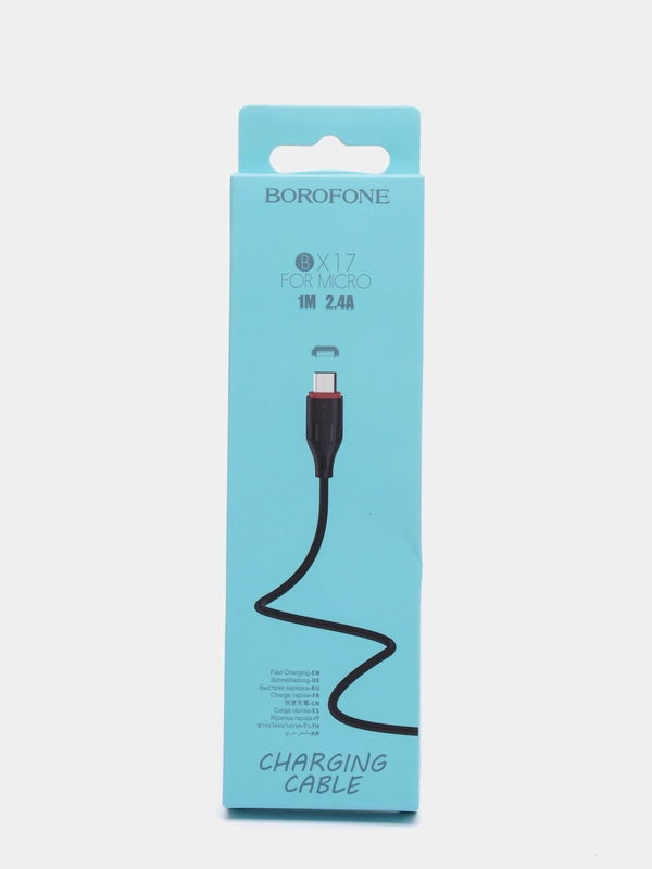 Кабель Borofone BX17 (USB - micro-USB) черный