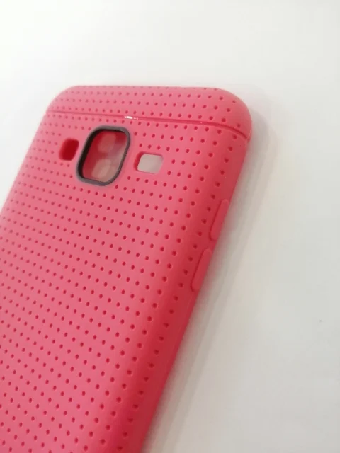 Тёмно-розовый силиконовый усиленный Samsung J3 16