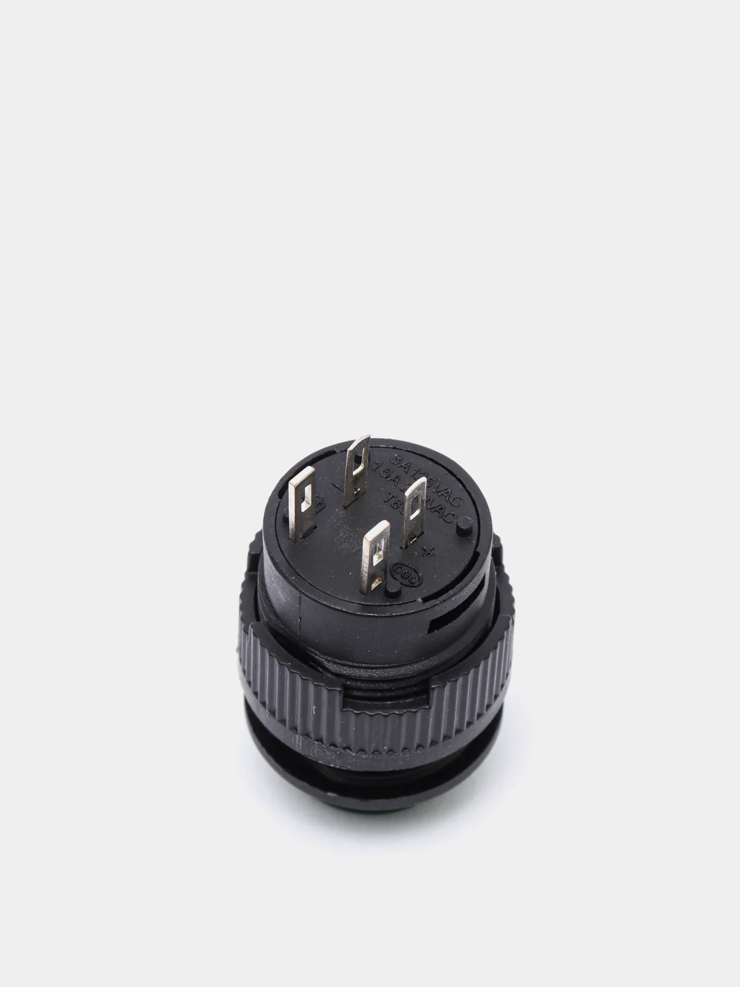 5 штук Кнопка R16-503BD-G без фиксациии подсветка 3VDC (3A 250VAC) зеленая