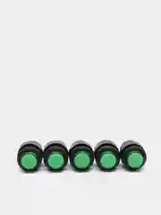 5 штук Кнопка R16-503BD-G без фиксациии подсветка 3VDC (3A 250VAC) зеленая