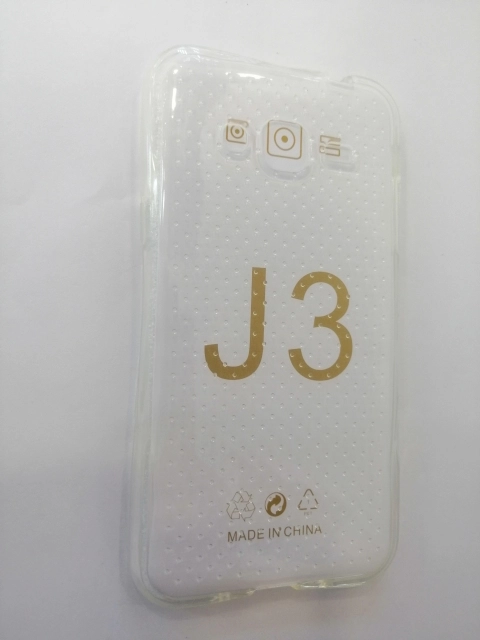 Силиконовый чехол Samsung J3 2016 J310F противоударный, эффект капель