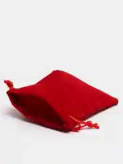 Красный мешочек для украшений подарочный бархат