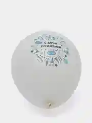 Бирюзовый воздушный шарик "С Днем Рождения"