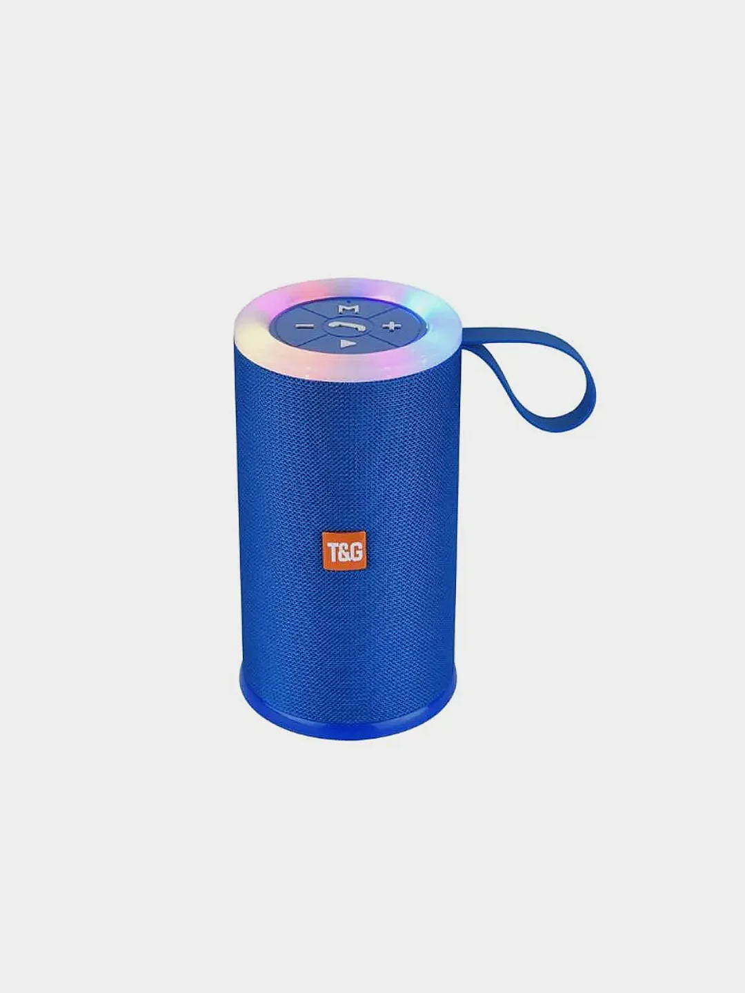 Синий колонка Bluetooth беспроводная со светомузыкой, T&G TG -512