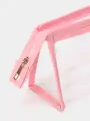 Розовый косметичка прозрачная