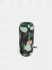 Зеленый портативная беспроводная колонка, 10 Вт, 2 динамика, FM радио, micro SD, 1200 мАч