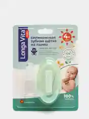 Детская силиконовая зубная щетка на палец Лонга Вита арт. U-1 (4+ мес.)