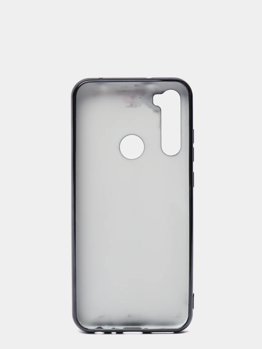 Черный чехол Xiaomi Redmi Note 8T цветной, силиконовый, с глянцевой рамкой (Редми Нот 8Т)