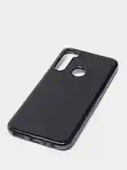 Черный чехол Xiaomi Redmi Note 8T цветной, силиконовый, с глянцевой рамкой (Редми Нот 8Т)